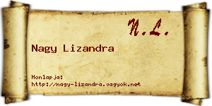 Nagy Lizandra névjegykártya